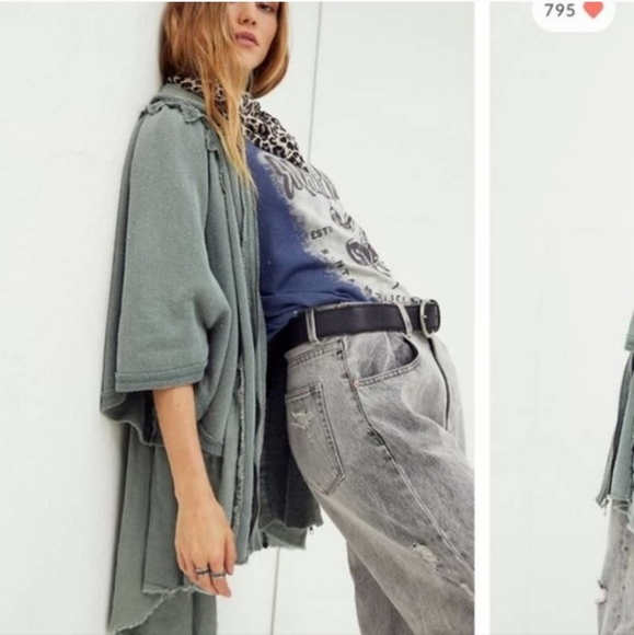 Rare Free People Ruffle Jacket - Picture 2 of 5